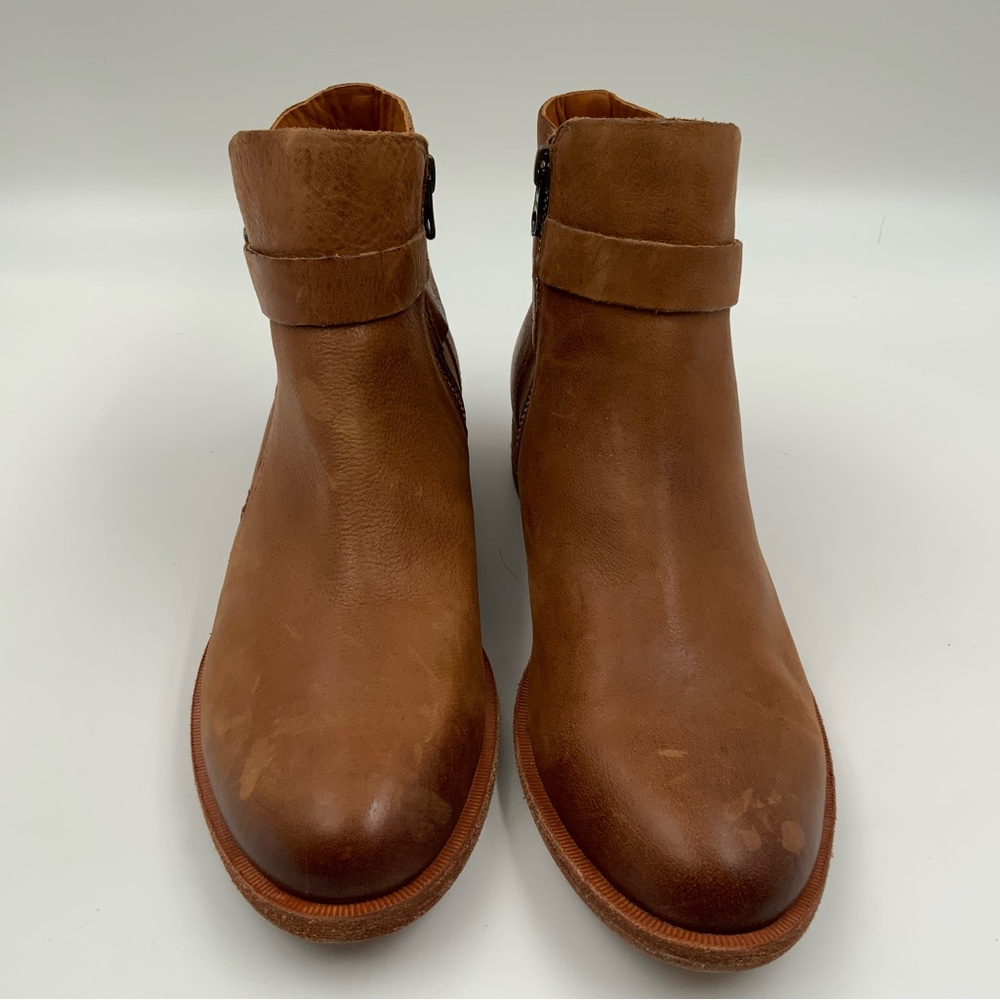 Kork-Ease Viki Women's Tan Leather Ankle Booties. Size 8. - Picture 2 of 10